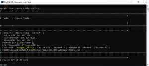 Mysql Foreign Key